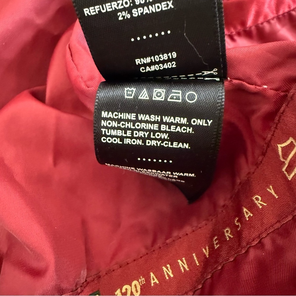 Harley Davidson Motorcycle Burgundy Red Satin Limited Edition Women’s Jacket - Picture 14 of 14